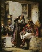 unknow artist Arab or Arabic people and life. Orientalism oil paintings  343 painting